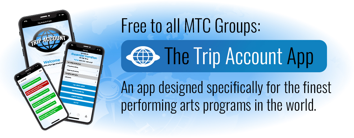 The Trip Account App – A travel app for the finest pageantry arts programs on the world.
